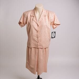 Executive Dressing Smith & Jones Petite Vintage Pink Skirt Set Union Made Size 8